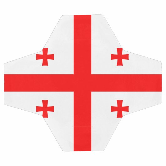 Patriottisch Voetbal met vlag van Georgië (Enkel)