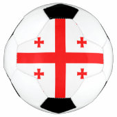 Patriottisch Voetbal met vlag van Georgië (Voorkant)