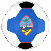 Patriottisch Voetbal met vlag van Guam, Verenigde  (Voorkant)