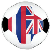 Patriottisch Voetbal met vlag van Hawaii, Verenigd (Gedraaid)