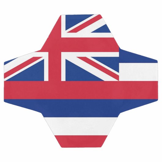 Patriottisch Voetbal met vlag van Hawaii, Verenigd (Enkel)