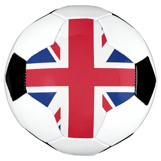 Patriottisch Voetbal met vlag van het Verenigd Kon (Gedraaid)