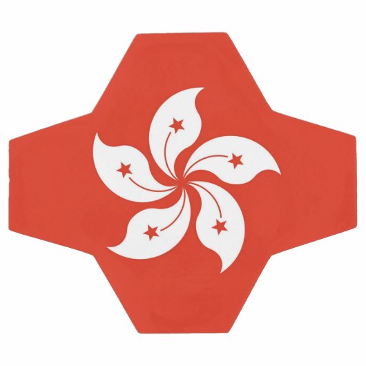 Patriottisch Voetbal met vlag van Hongkong (Enkel)