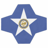 Patriottisch Voetbal met vlag van Houston (Enkel)