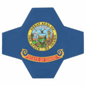 Patriottisch Voetbal met vlag van Idaho, Verenigde (Enkel)