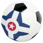 Patriottisch Voetbal met vlag van Indianapolis (Drie kwart)