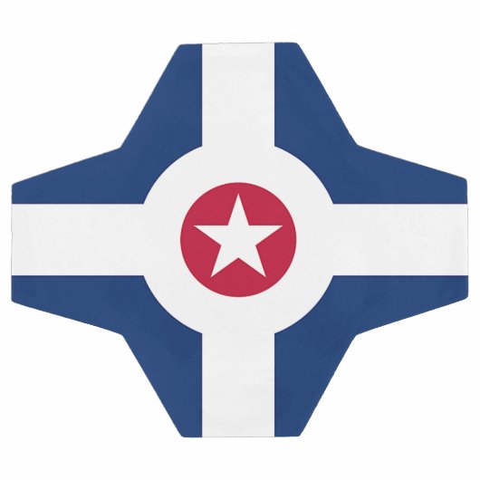 Patriottisch Voetbal met vlag van Indianapolis (Enkel)