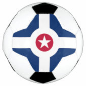 Patriottisch Voetbal met vlag van Indianapolis (Voorkant)