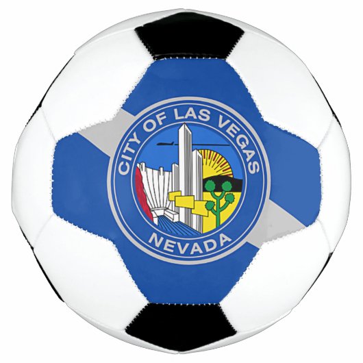 Patriottisch Voetbal met vlag van Las Vegas (Voorkant)