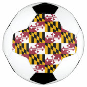 Patriottisch Voetbal met vlag van Maryland, Vereni (Voorkant)