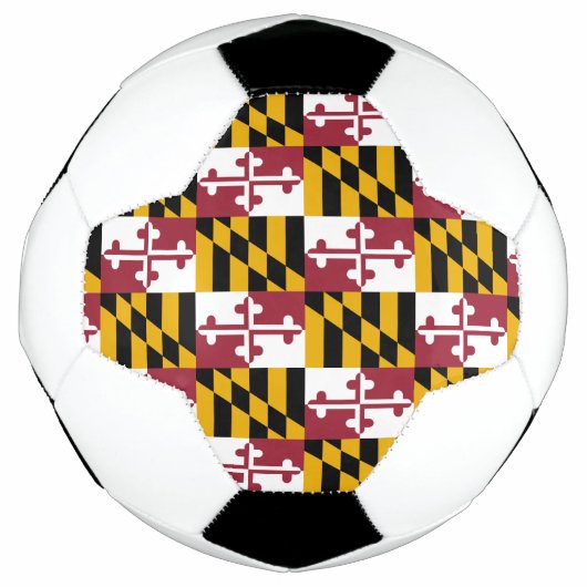 Patriottisch Voetbal met vlag van Maryland, Vereni (Voorkant)