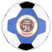 Patriottisch Voetbal met vlag van Minnesota (Voorkant)