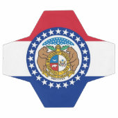 Patriottisch Voetbal met vlag van Missouri (Enkel)