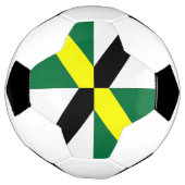 Patriottisch Voetbal met vlag van Monterey (Gedraaid)