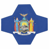 Patriottisch Voetbal met vlag van New York (Enkel)