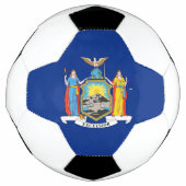 Patriottisch Voetbal met vlag van New York (Voorkant)