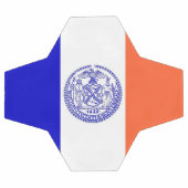 Patriottisch Voetbal met vlag van New York City (Enkel)