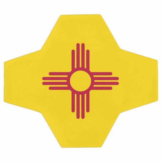 Patriottisch Voetbal met vlag van Nieuw-Mexico (Enkel)