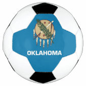 Patriottisch Voetbal met vlag van Oklahoma, VS (Voorkant)
