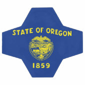 Patriottisch Voetbal met vlag van Oregon, Verenigd (Enkel)