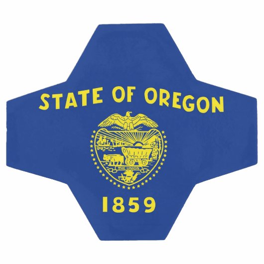 Patriottisch Voetbal met vlag van Oregon, Verenigd (Enkel)