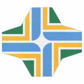 Patriottisch Voetbal met vlag van Portland (Enkel)