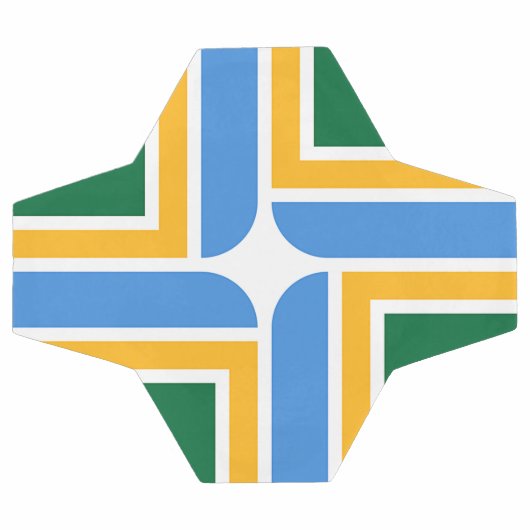 Patriottisch Voetbal met vlag van Portland (Enkel)