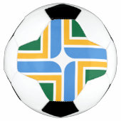 Patriottisch Voetbal met vlag van Portland (Voorkant)
