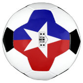 Patriottisch Voetbal met vlag van San Antonio (Gedraaid)