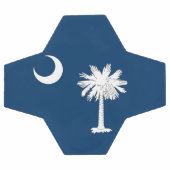 Patriottisch Voetbal met vlag van South Carolina (Enkel)