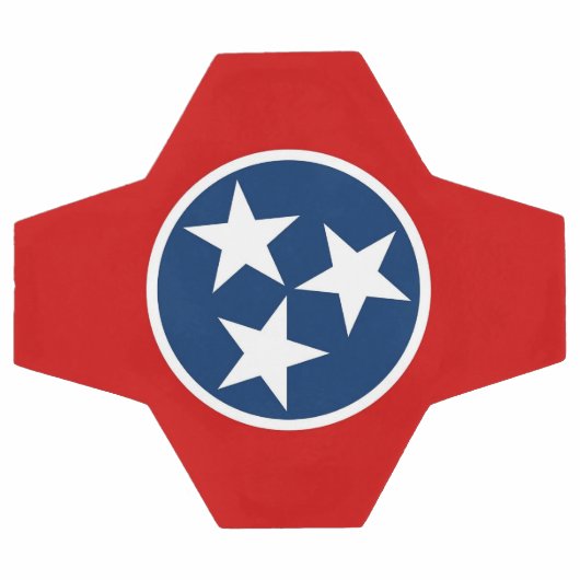 Patriottisch Voetbal met vlag van Tennessee (Enkel)