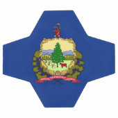 Patriottisch Voetbal met vlag van Vermont (Enkel)