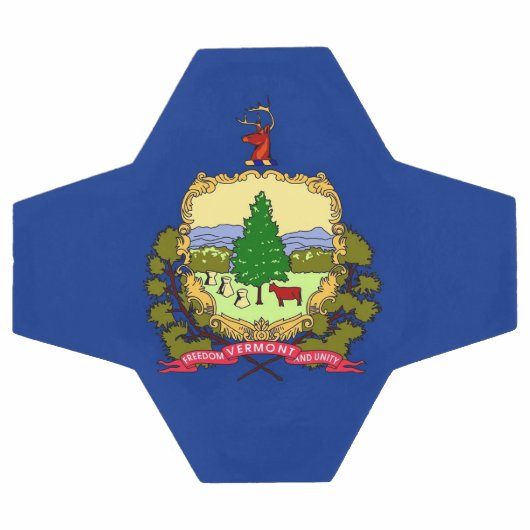 Patriottisch Voetbal met vlag van Vermont (Enkel)