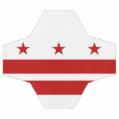 Patriottisch Voetbal met vlag van Washington DC (Enkel)