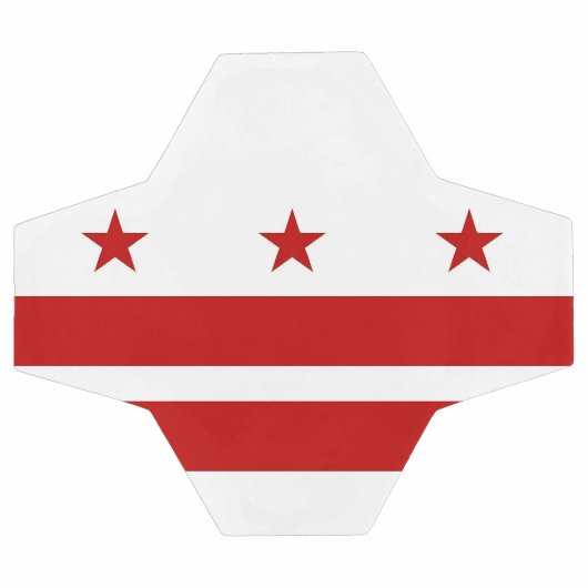 Patriottisch Voetbal met vlag van Washington DC (Enkel)