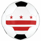 Patriottisch Voetbal met vlag van Washington DC (Voorkant)