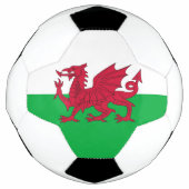 Patriottisch Voetbal met Wales Flag (Voorkant)