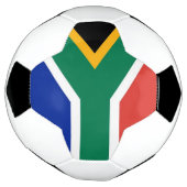 Patriottisch Voetbal met Zuid-Afrikaanse vlag (Gedraaid)