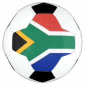 Patriottisch Voetbal met Zuid-Afrikaanse vlag (Voorkant)
