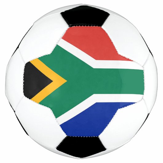 Patriottisch Voetbal met Zuid-Afrikaanse vlag (Voorkant)
