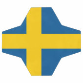 Patriottisch Voetbal met Zweedse vlag (Enkel)