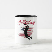 Patriottisch Volleybal T-shirt Mok (Midden)