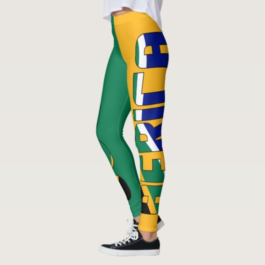 Patriottisch voor de vlag van Zuid-Afrika Leggings (Links)