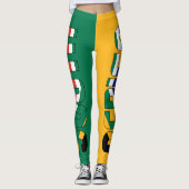 Patriottisch voor de vlag van Zuid-Afrika Leggings (Voorkant)