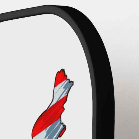 Patriottisch Vrijheidsbeeld Design voor de VS Pickleball Paddle (Links Detail)