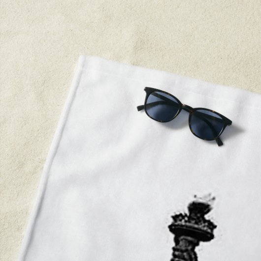 Patriottisch Vrijheidsbeeld New York Amerikaanse m Strandlaken (In situ)