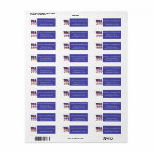Patriottisch VS 250-jarig jubileum Etiket (Full Sheet)