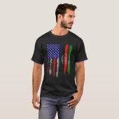  patriottisch VS Afghanistan vlag verhit T-shirt (Voorkant volledig)