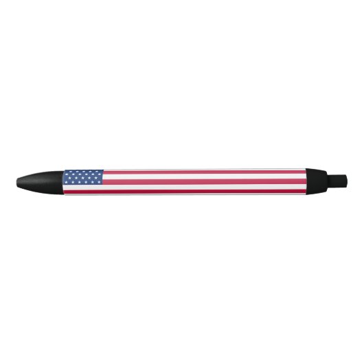 Patriottisch VS Amerikaanse vlag Stars Stripes Ink Zwarte Inkt Pen (Voorkant)