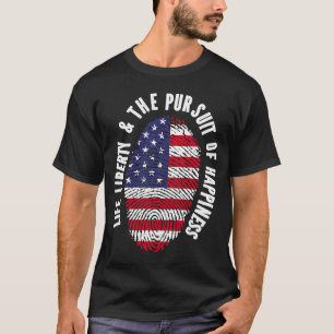 Patriottisch VS DNA Life Liberty & Navolging of Ha T-shirt